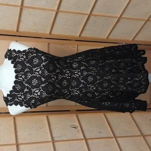 City Studio black lace dress size 1